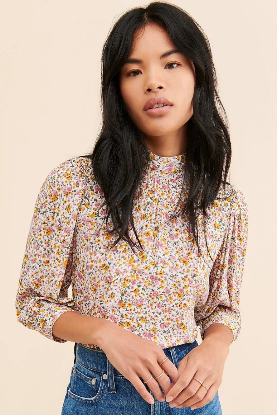 Rolla’s Stephanie Coast Floral Blouse Top Women's Size Medium